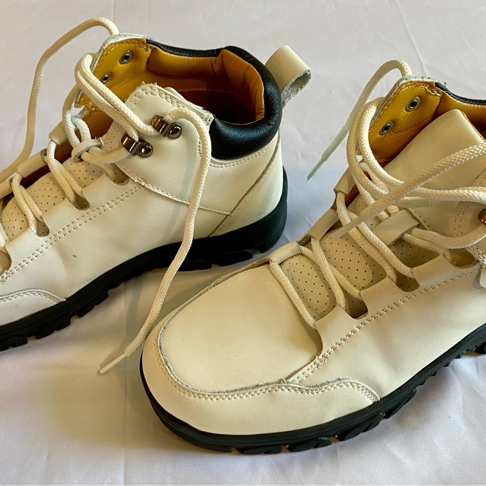 Flyland Men's Ankle Boots Casual Handmade Leather Shoes Size 7